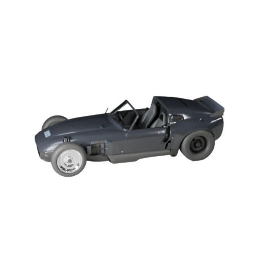 Voiture de course vintage 3D pour Unity - Asset temps réel
