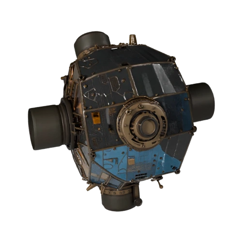 Modello 3D Satellite High Poly per Rendering Studio Asset PBR