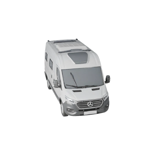 نموذج ثلاثي الأبعاد لـ camper van لوحدة Unity - أصل لعبة منخفض المضلع (Legacy)