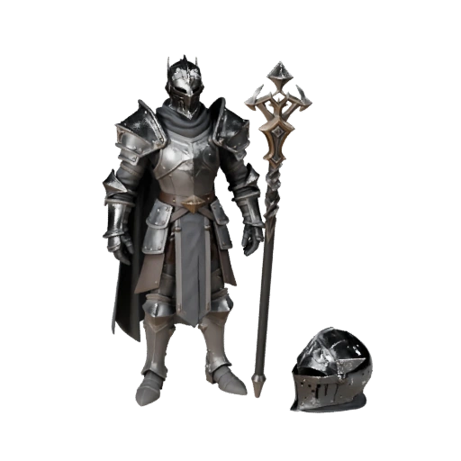 Fantasy Kommandant BOSS Ritter Charaktermodell - Geriggt