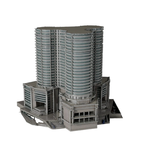 High Poly Petronas Towers 3D Model for Archviz for Architecture