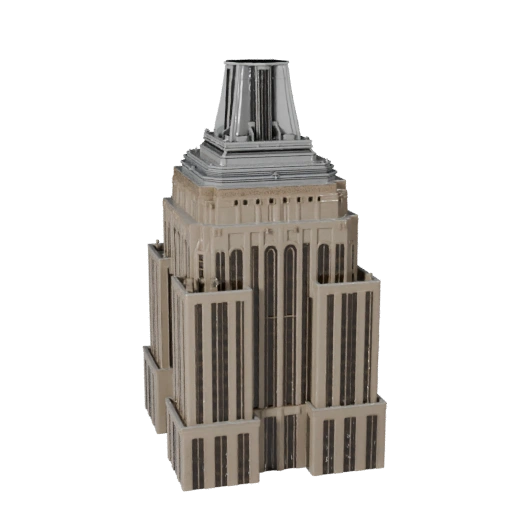 Modèle 3D Haute Poly Empire State Building pour Archviz