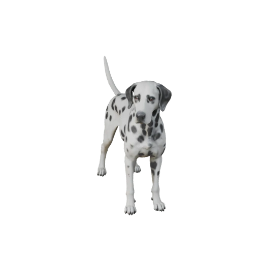 Modelo 3D Cão Dálmata para Unity - Asset Pronto para Jogo, FBX | PBR