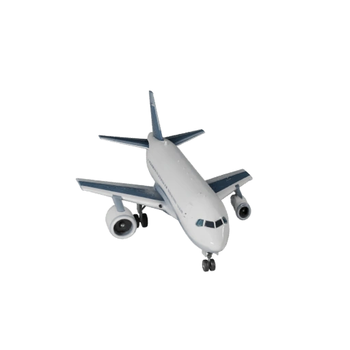 Boeing Inspired Airliner 3D Model for Unity - Low Poly