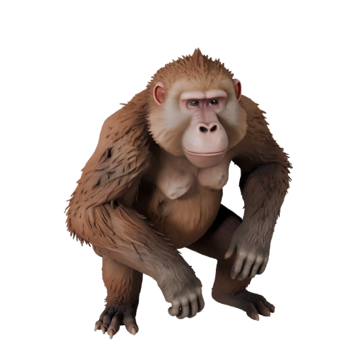 Pavian 3D-Modell für Unity - Spielfertiges Asset, FBX | Lizenzfrei