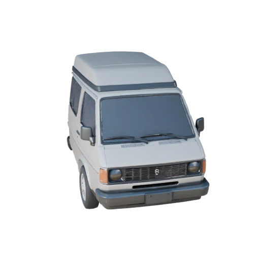 Modelo 3D de Furgoneta Retro para Blender - Asset Listo para Render