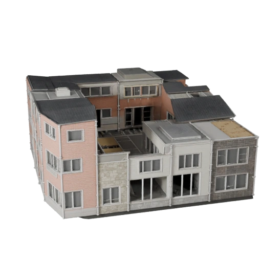 Kit Modular de Apartamento 3D - Ativo Realista de Archviz