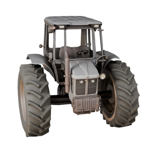 Oldtimer-Bauernschlepper 3D-Modell für Unity - Echtzeit-Asset