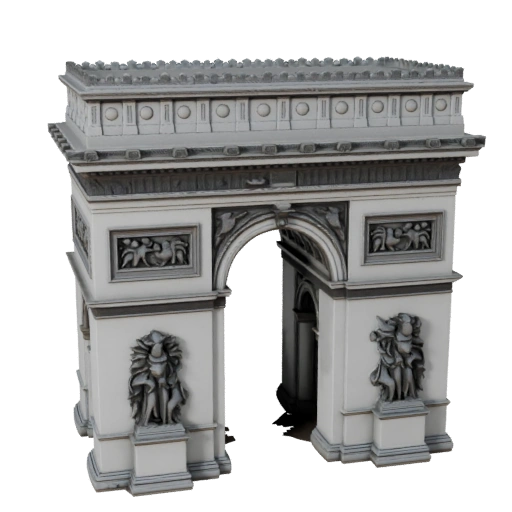 Arc de Triomphe STL 3D Modèle Imprimable - Asset d'Échelle