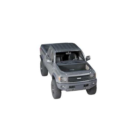 Modello 3D Pickup Truck Pronto per il Gioco per Giochi in Tempo Reale - PBR