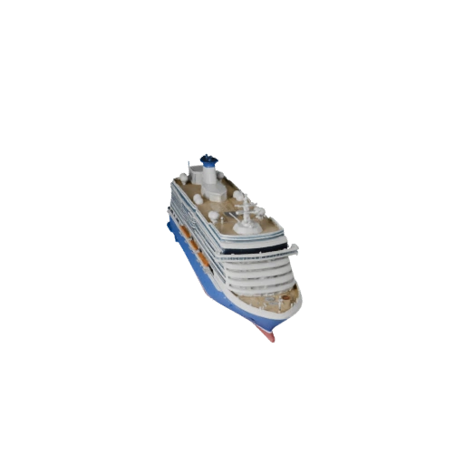 Modello 3D Nave da Crociera per Blender - Asset Pronto per il Rendering