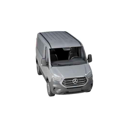 Modelo 3D de Furgoneta de Carga para Blender y Juegos - Activo PBR