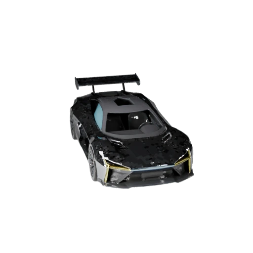 Modello 3D Auto Futuristica per Unity - Asset Low Poly per Giochi