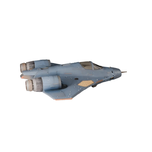 3D модель истребителя - Готовый к игре PBR транспортный актив