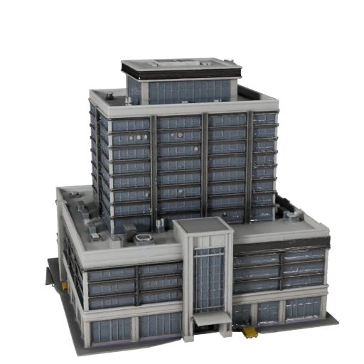 Blocco Ufficio Modello 3D per Unreal - Asset Realtime per Scene UE
