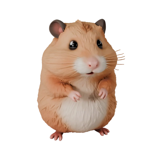 Cartoon Hamster 3D Modell - Stilisierte Asset für Animation | PBR