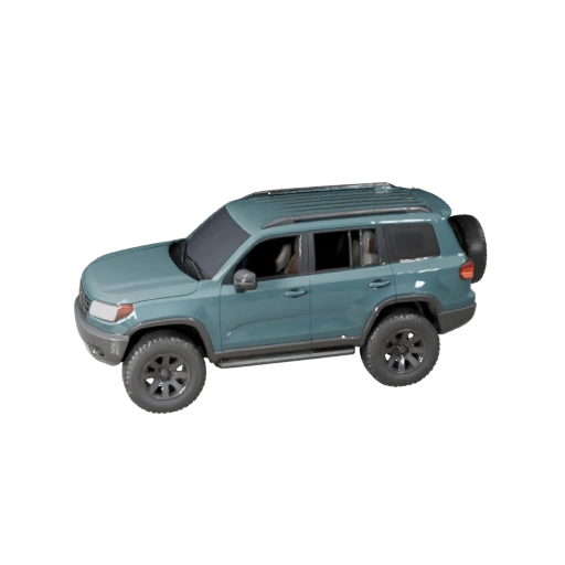 Modelo 3D de SUV Familiar para Blender e Jogos - PBR Realista