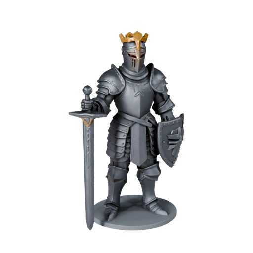 Printable Knight Miniature STL Asset Pack | Resin Print