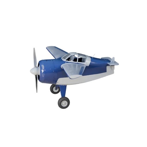 Propeller Plane 3D Model for Unreal Engine - Game Ready
