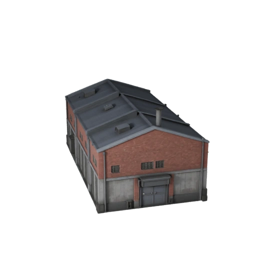 Bâtiment d'usine Modèle 3D pour Unreal - Asset Temps Réel