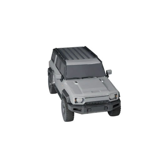Modèle 3D de SUV Crossover Low Poly pour Unity & Unreal