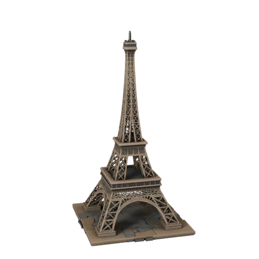 Tour Eiffel STL Imprimable Modèle 3D - Actif d'Échelle Imprimable
