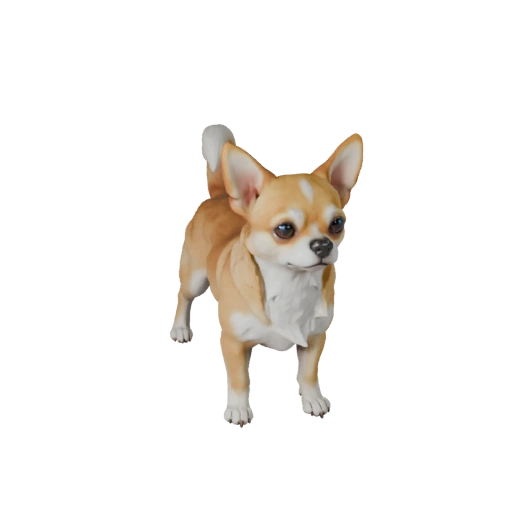 Modèle 3D de Chien Chihuahua pour Blender - Asset PBR avec Textures