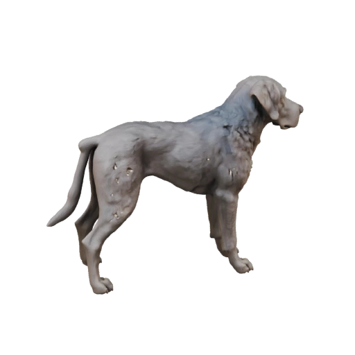 Modelo 3D de Perro Gran Danés de Caricatura - Asset Estilizado para Animación