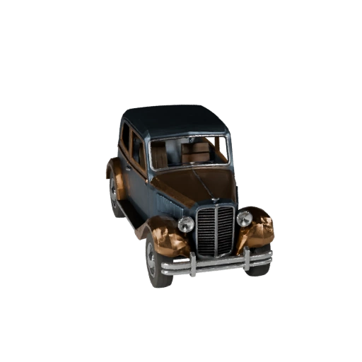 Low Poly Oldtimer 3D Modell für Unity & Unreal Spiele