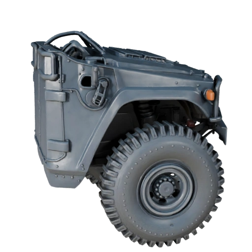 Modelo 3D Humvee de Alto Poligonaje para Renders de Estudio Activo PBR