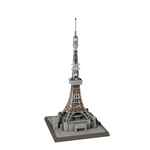 Tokioturm 3D-Modell für Blender - Render-Asset für Architektur