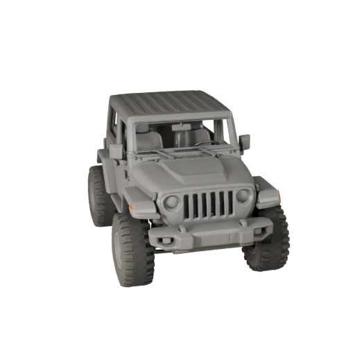 Imprimível SUV Off Road Inspirado em Jipe STL Modelo 3D para