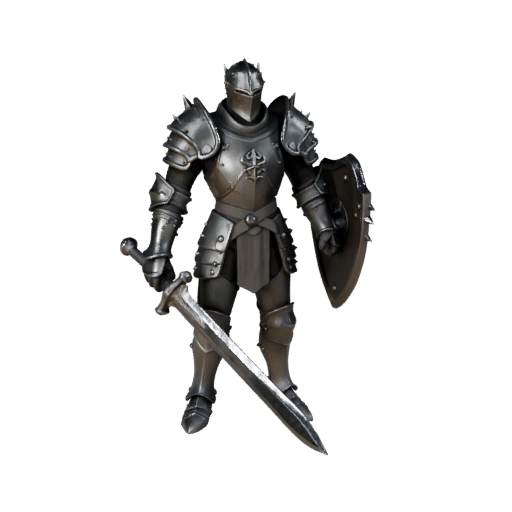 Steampunk Paladin Character Model - Rigged