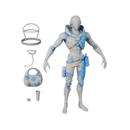 Modèle de personnage pnj marchand Arcanique Cyberpunk - Gréé