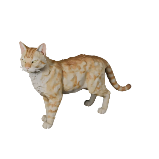 Low Poly Savannah Cat 3D Model - Unity Game Asset with FBX