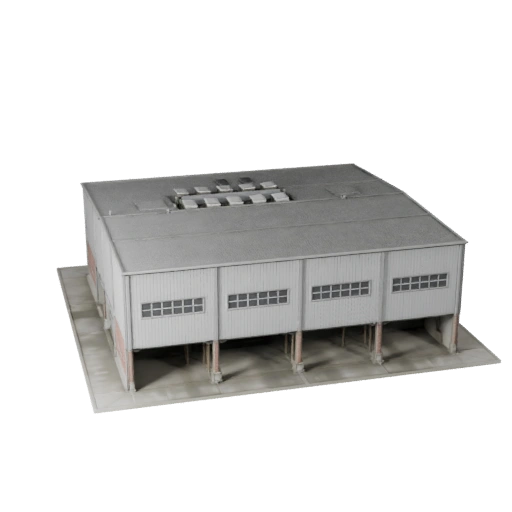 Capannone Industriale 3D Model per Unreal - Asset in Tempo Reale