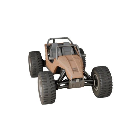Modelo 3D de Buggy de Duna de Alto Poligonagem para Renderizações de Estúdio - PBR (Legacy)