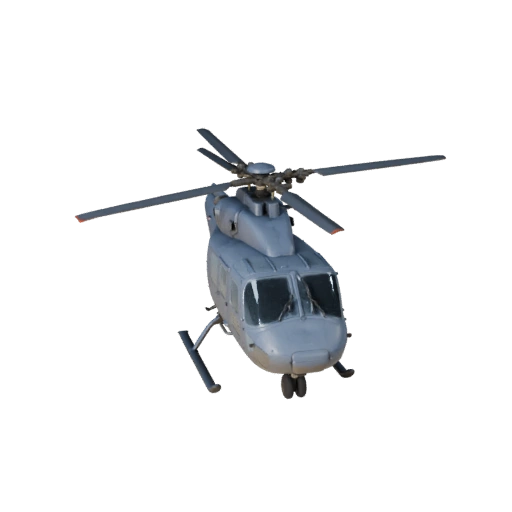 Modelo 3D de Helicóptero de Carga Listo para Juegos para Uso en Tiempo Real