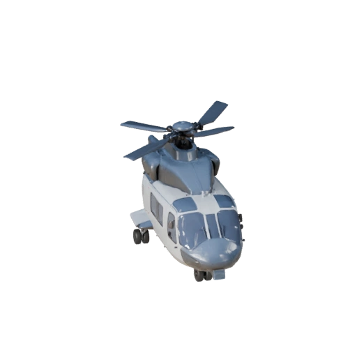 Modelo 3D de Helicóptero de Carga para Unreal Engine - Listo para Juegos