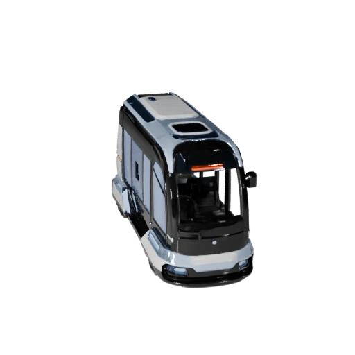 Modello 3D Autobus Volante per Blender - Asset PBR Pronto per il Rendering