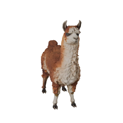 Lama 3D-Modell für Blender - PBR-Asset mit Texturen | Lizenzfrei