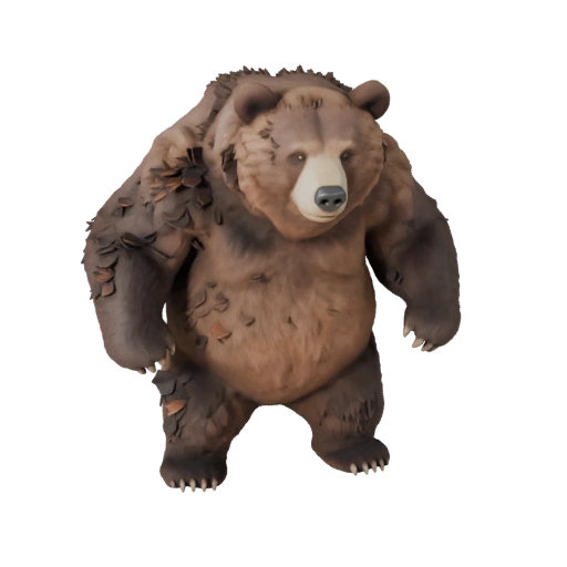 Modèle 3D d'Ours Brun pour Unity - Asset prêt pour le jeu, FBX | Libre de droits