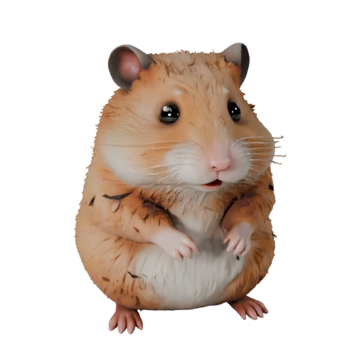 Hamster 3D Modell für Unity - Spielfertiges Asset, FBX | Lizenzfrei