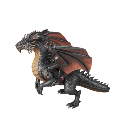High Poly Forest Dragon 3D Model - Detailed STL Asset for Printing