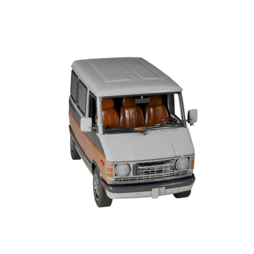 Furgoneta Retro de Alto Poligonaje Modelo 3D para Renderizados de Estudio Activo PBR