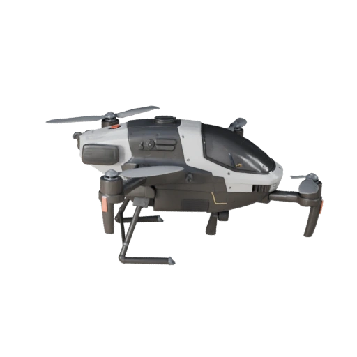Modèle 3D de Drone Quadricoptère prêt pour le jeu pour une utilisation en temps réel