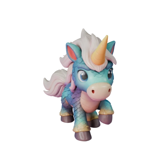 Cartoon Unicorn 3D Model - Stylized Asset for Animation | PBR