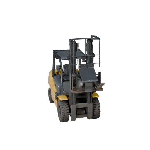 Game Ready Forklift Loader 3D Model for Realtime Use