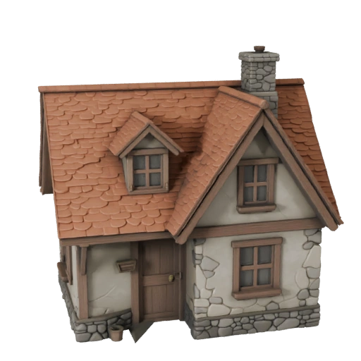 Chalé STL Imprimível Modelo 3D - Ativo de Escala Imprimível