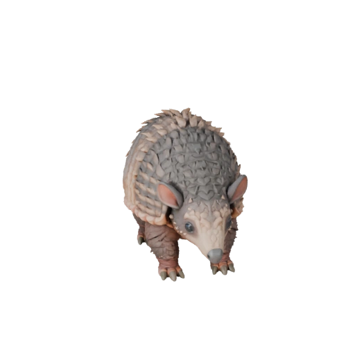 Cartoon Armadillo 3D Model - Stylized Asset for Animation | PBR